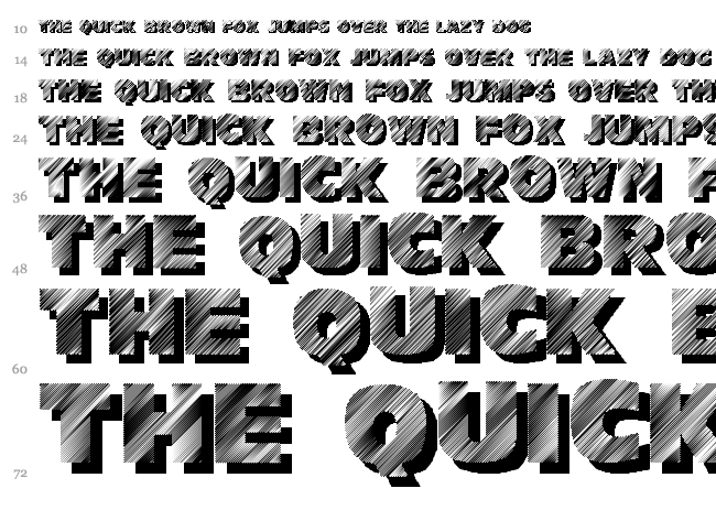 Anthracite font waterfall
