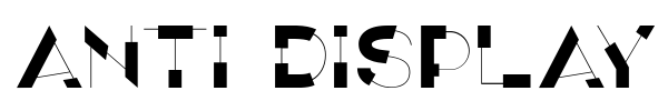 Anti Display font preview