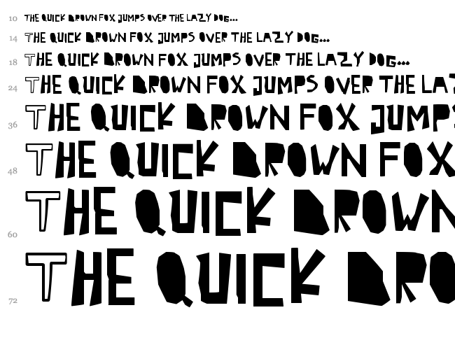 Antidotes font waterfall