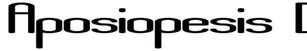 Aposiopesis Dwarfed font