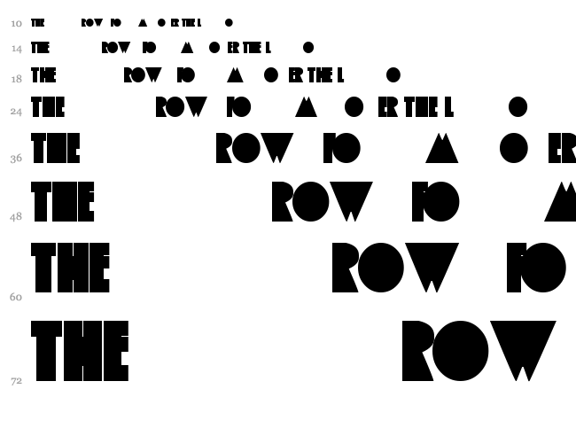 Apple Tree font waterfall