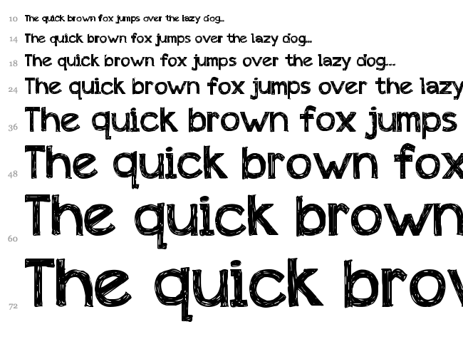 Appleberry font waterfall