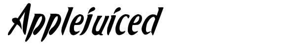 Applejuiced font