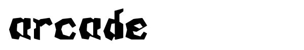 Arcade font