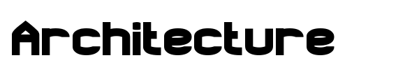 Architecture font