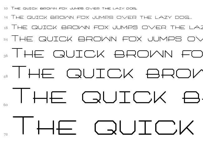Architext font waterfall