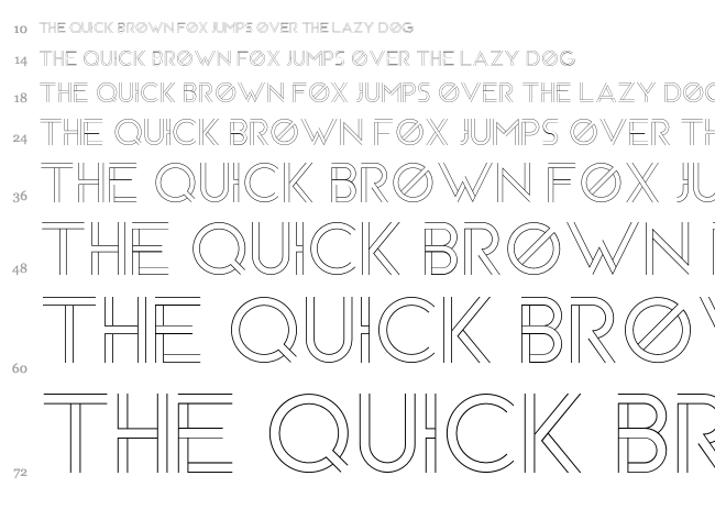 Arenq font waterfall
