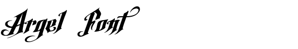 Argel Font font