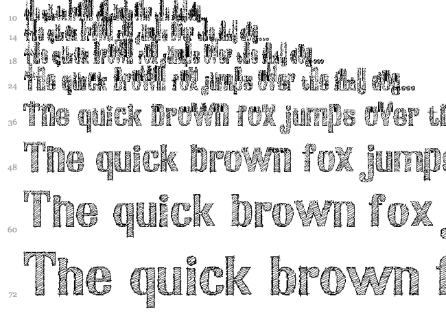 Aria Penci Roman font waterfall