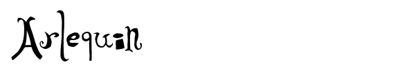 Arlequin font