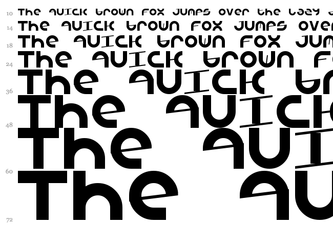 Armada/1991 font waterfall