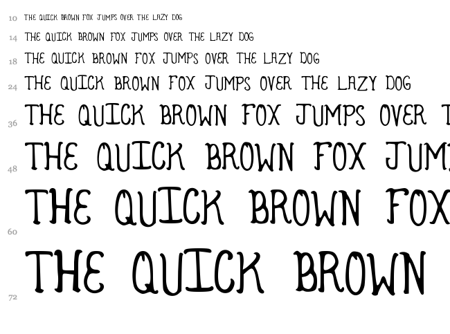 Armadillo font waterfall