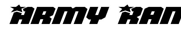 Army Rangers font