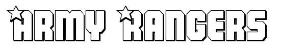 Army Rangers font preview