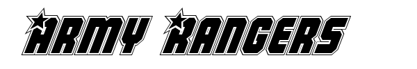 Army Rangers font preview