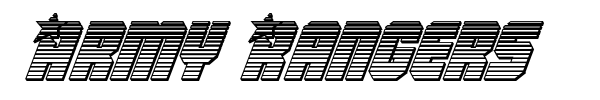 Army Rangers font preview