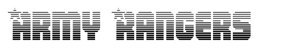 Army Rangers font preview