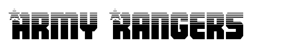 Army Rangers font preview