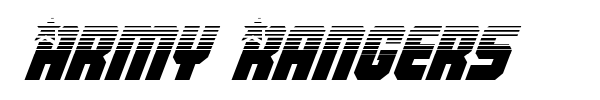 Army Rangers font preview