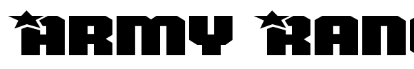 Army Rangers font preview