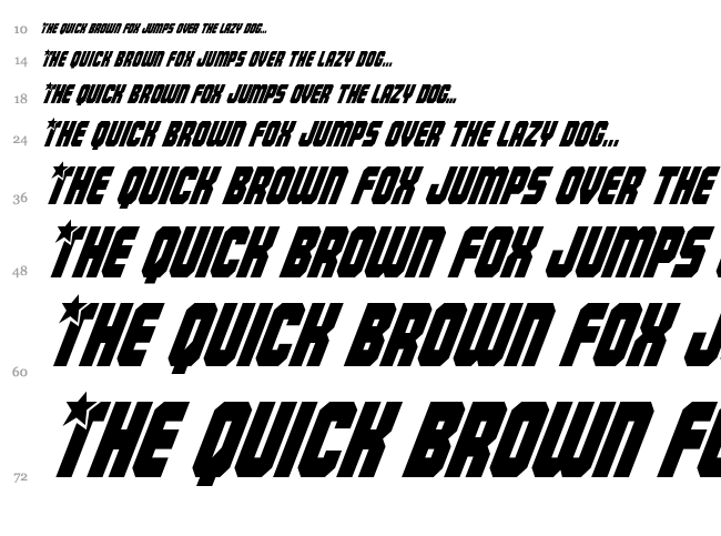 Army Rangers font waterfall