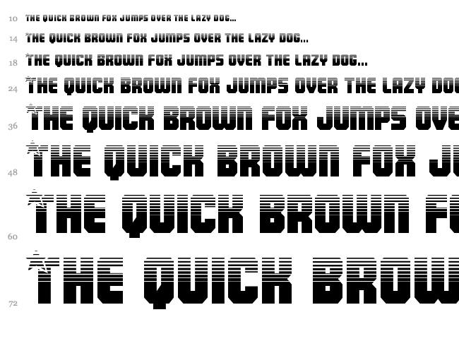 Army Rangers font waterfall