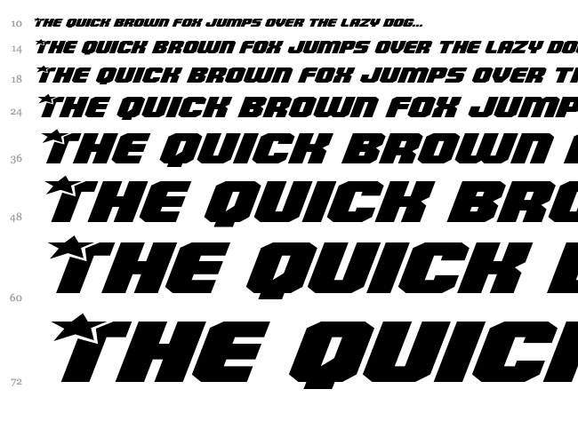 Army Rangers font waterfall