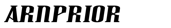Arnprior font preview