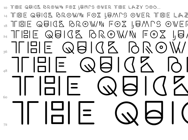 Artypa font waterfall