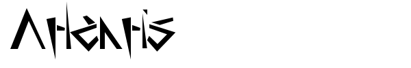 Atlantis font