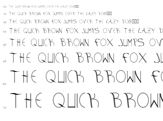 Aura font waterfall