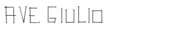 Ave Giulio font