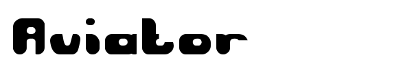 Aviator font
