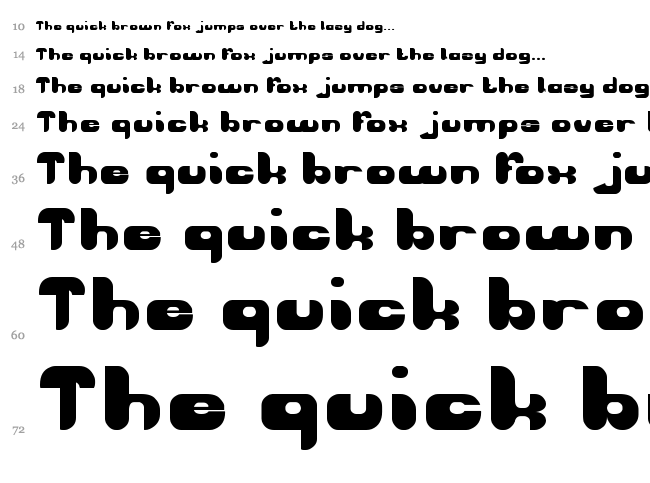 Aviator font waterfall