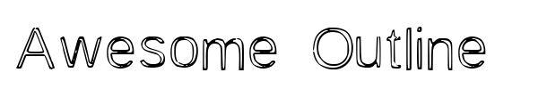 Awesome Outline font