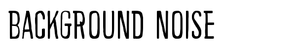 Background noise font