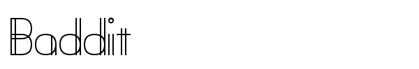 Baddit font