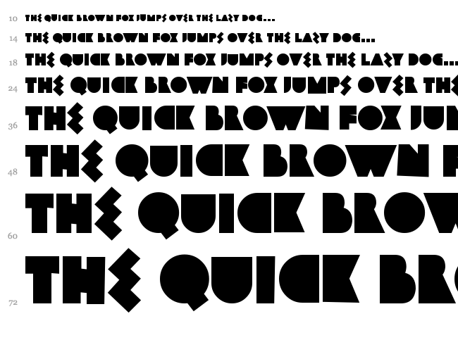 Bamboozler font waterfall