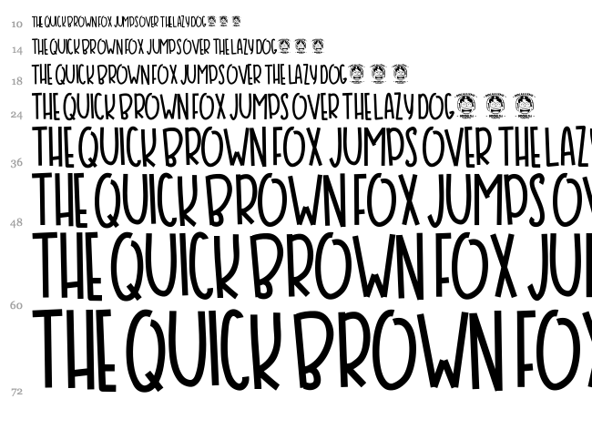 Bansky font waterfall