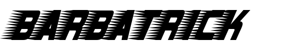 Barbatrick font