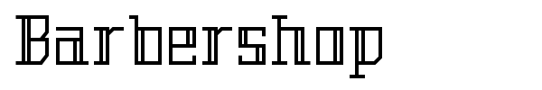 Barbershop font