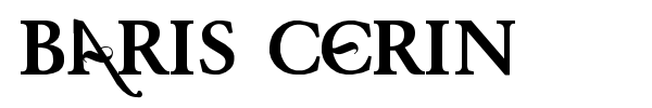 Baris Cerin font