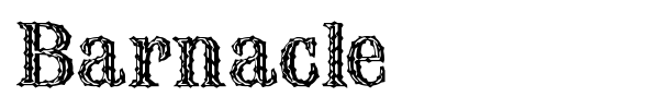 Barnacle font