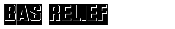 Bas Relief font