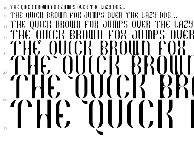 Basico 1983 font waterfall