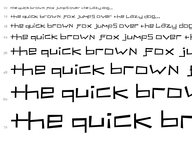 Bassist font waterfall