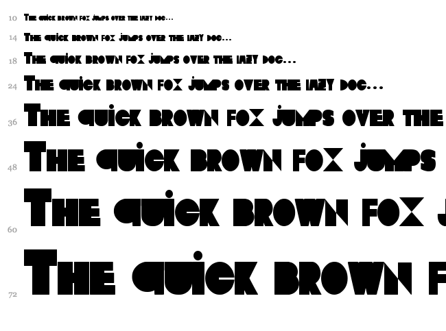 Basterds font waterfall