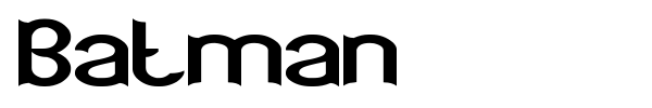 Batman font