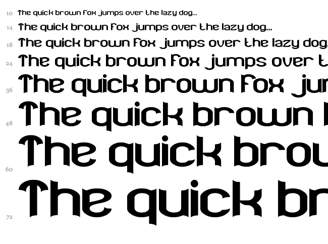 Batman font waterfall