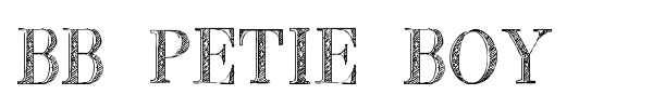 BB Petie Boy font